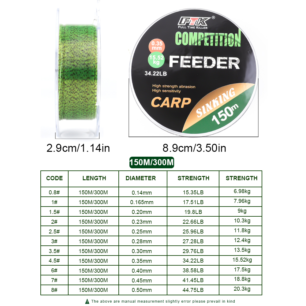 FTK Ligne de pêche à la carpe  - Ice Fishing Line avis et prix